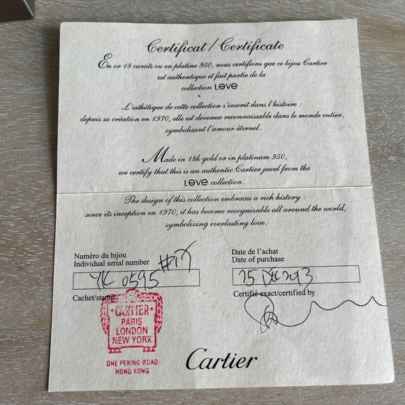 ❌SOLD❌Cartier LOVE Bracelet Rose Gold 17 Regular New Screw System - Picture 12 of 13